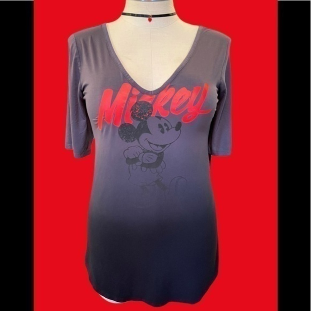 Torrid 1X New Mickey Dip Dye‎ Ombré Graphic T Shirt